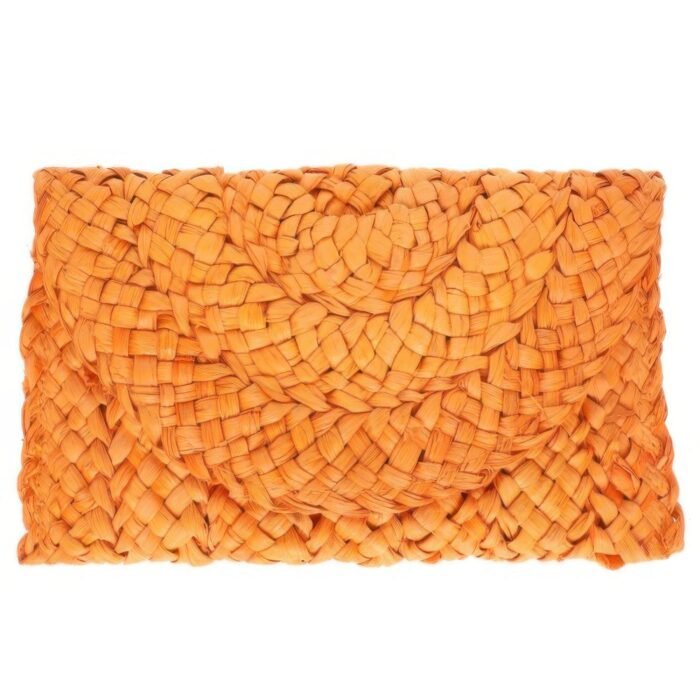 Straw Woven Raffia Clutch Handbag - Image 7