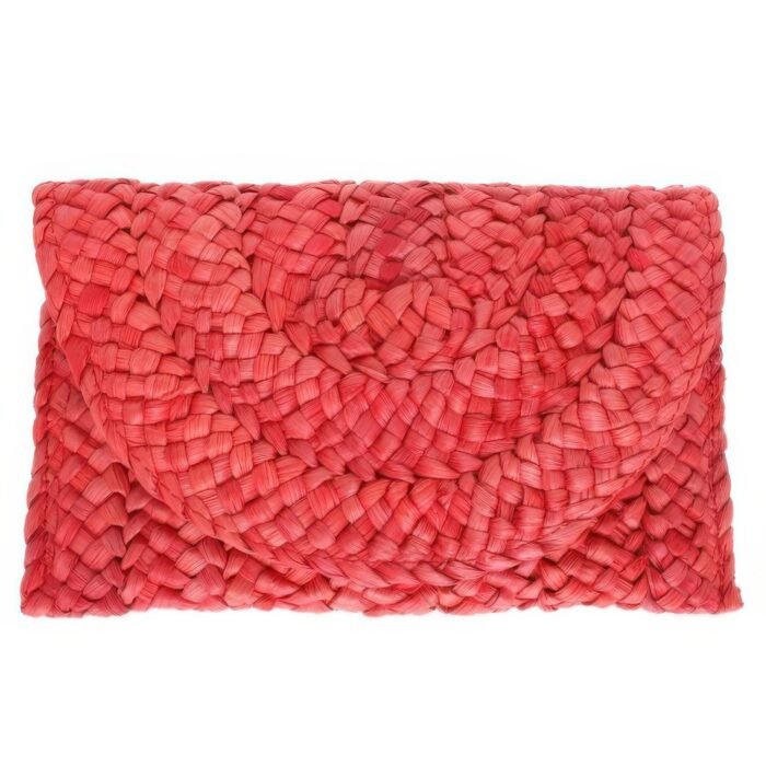 Straw Woven Raffia Clutch Handbag - Image 9