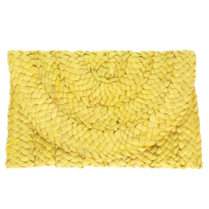 Straw Woven Raffia Clutch Handbag - Image 10