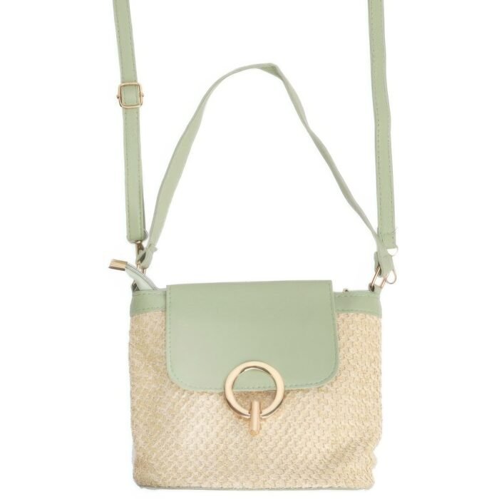 Straw Woven Crossbody Bag - Image 3