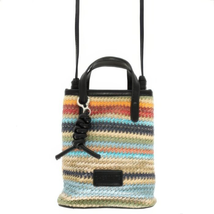 Striped Mini Crossbody Bag - Image 1