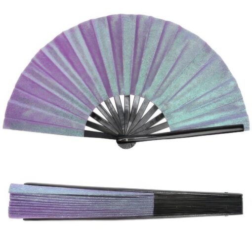 Glitter Fabric Folding Hand Fan