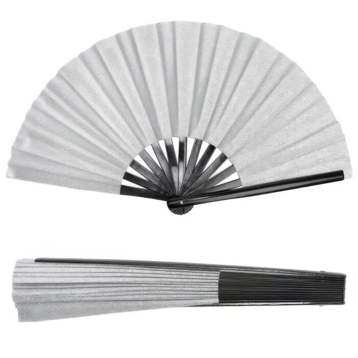 Glitter Fabric Folding Hand Fan - Image 5
