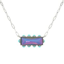 Western Horizontal Bar Gemstone Necklace