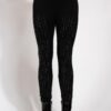 Star Design Crystal Studded High Waisted Leggings
