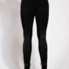 Crystal Studded High Waisted Black Leggings