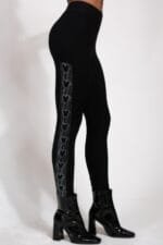 Mouse Ears Crystal Studded High Waisted Leggings