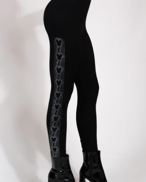 Mouse Ears Crystal Studded High Waisted Leggings