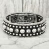 Western Bubble Beaded Cuff Bracelet