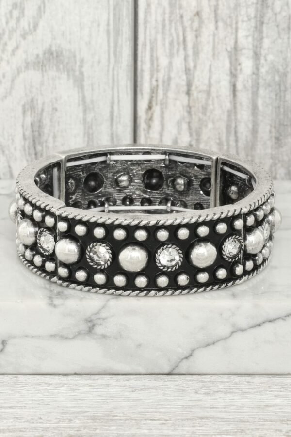Western Bubble Beaded Cuff Bracelet