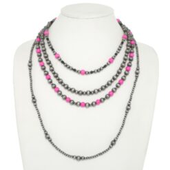Western Multi Strand Beaded Necklace