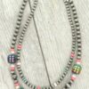 Western Multi Strand Dice Beaded Necklace
