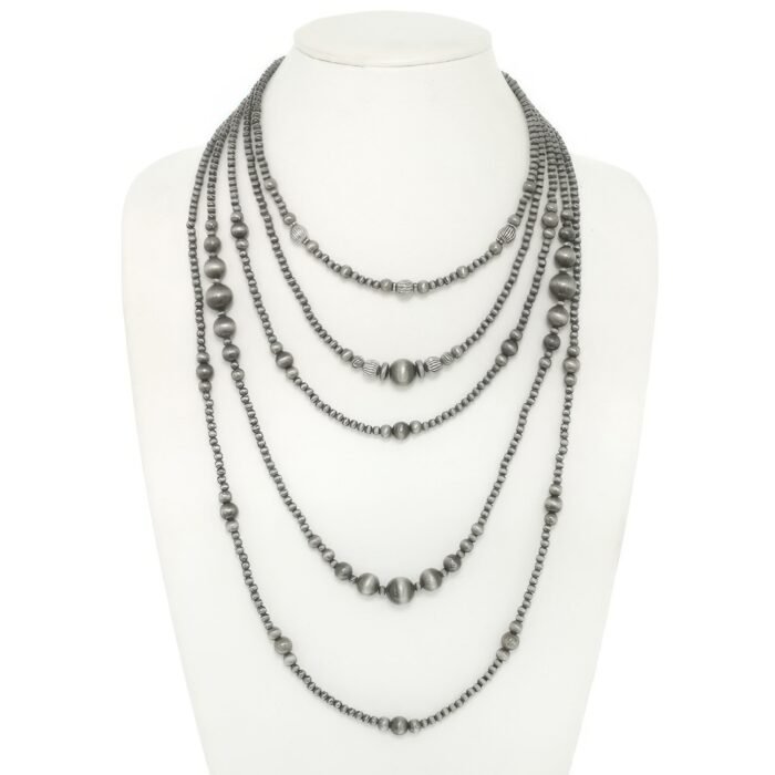 Western Multi Strand Graduated Beaded Necklace - Image 2