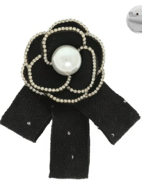 Flower Ribbon Brooch Pin