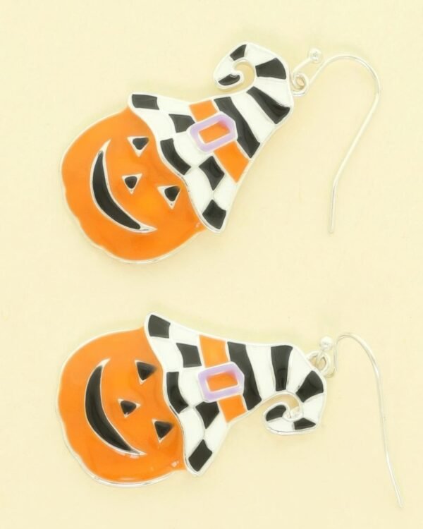 Halloween Jack-o-lantern Pumpkin Earrings