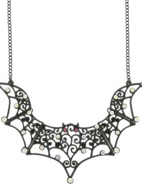 Halloween Bat Pendant Chain Necklace