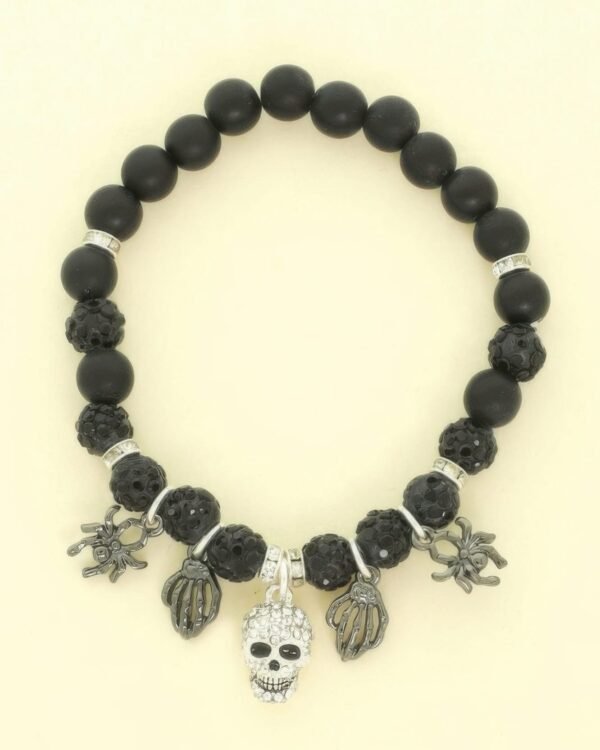 Halloween Theme Charm Stretch Bead Bracelet