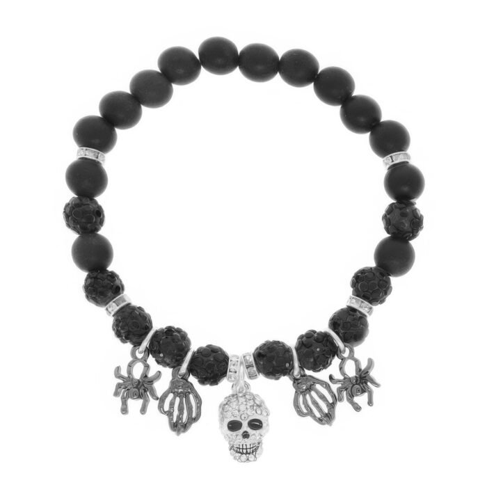 Halloween Theme Charm Stretch Bead Bracelet - Image 2