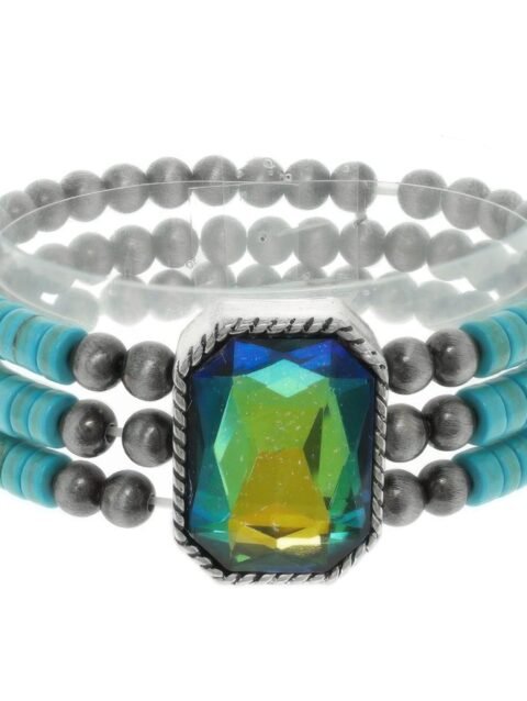 Western Crystal Stretch Bracelet