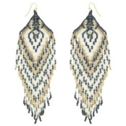 Western Fringe Seed Bead Earrings