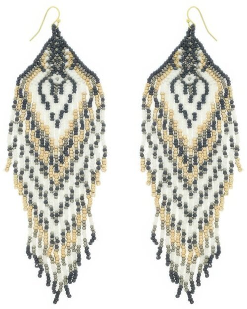 Western Fringe Seed Bead Earrings