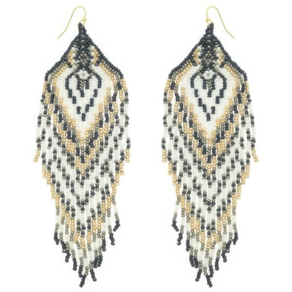 Western Fringe Seed Bead Earrings