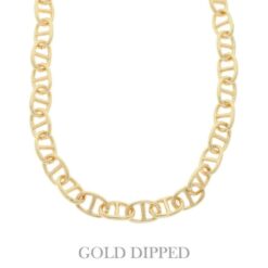 Gold Plated Soda Tab Link Chain Necklace