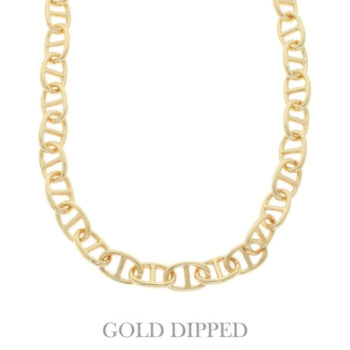 Gold Plated Soda Tab Link Chain Necklace - Image 1