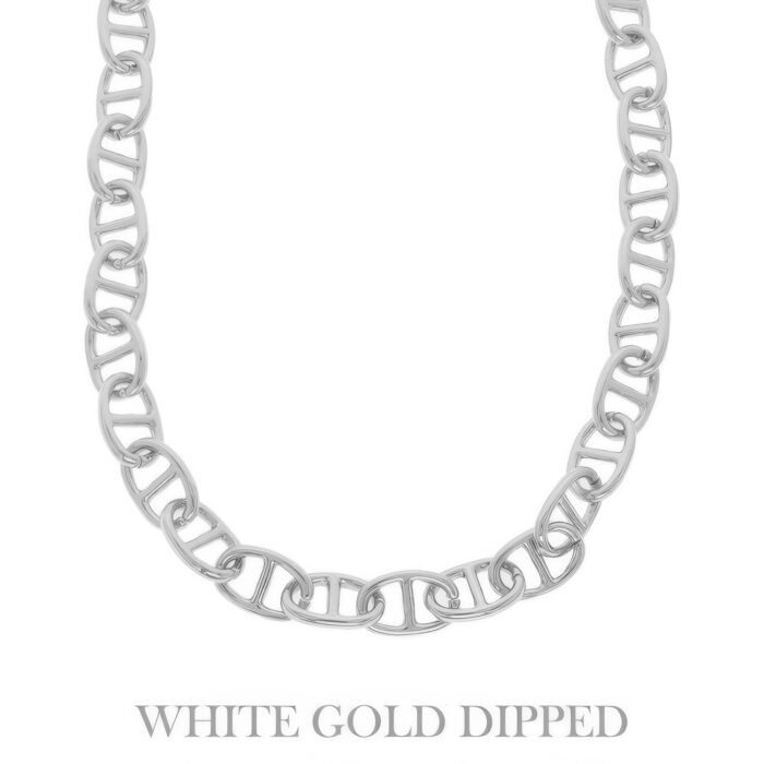 Gold Plated Soda Tab Link Chain Necklace - Image 2