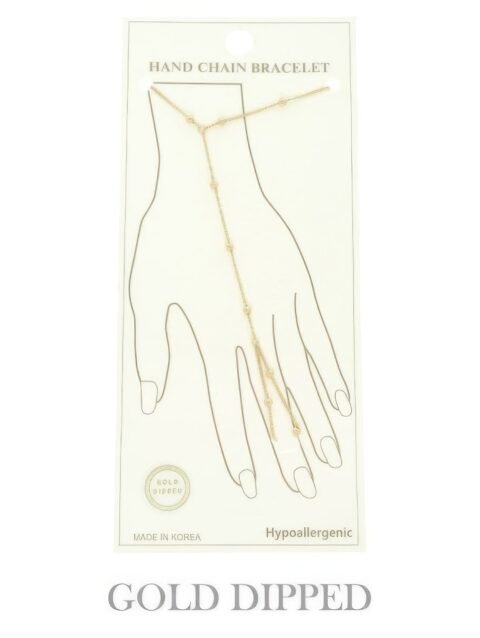 Gold-plated Rope-styled Hand Chain Bracelet