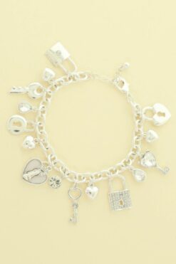 Lock And Key Charm Bracelet