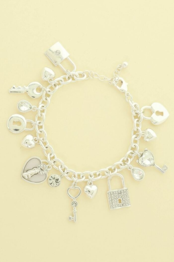 Lock And Key Charm Bracelet - Image 1
