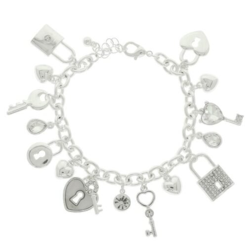 Lock And Key Charm Bracelet