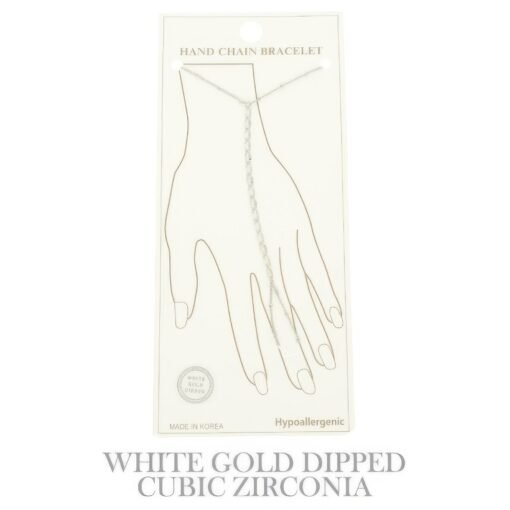 Gold-plated Twisted Hand Chain Bracelet