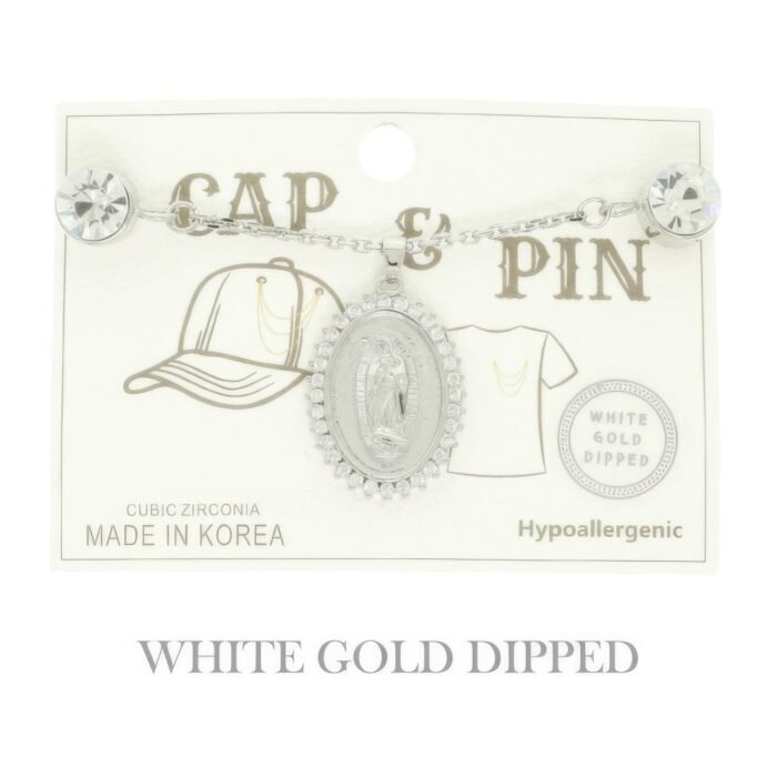Gold Plated Virgin Mary Theme Charm Hat Chain - Image 3
