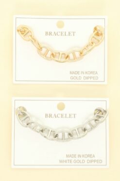 Gold Plated Chain Link Bracelet
