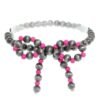 Western Bow Beaded Stretch Bracelet
