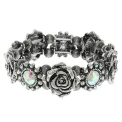 Western Rose Themed Stretch Bracelet