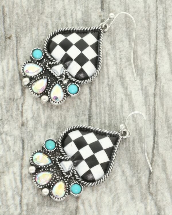 Western Ace Of Spades Dangle Earrings