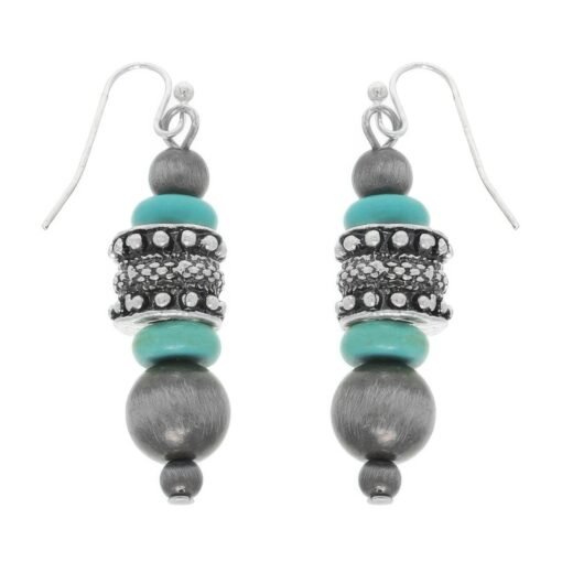 Western Jeweled Beaded Dangle Earrings