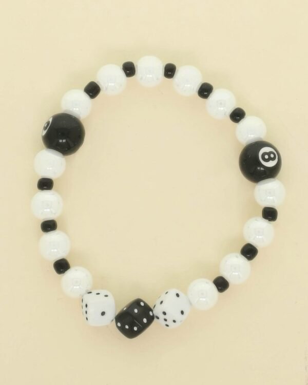 Highstakes Theme Pearl Beaded Stretch Bracelet