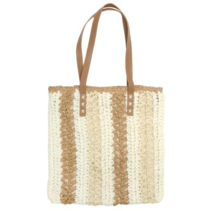 Straw Woven Shoulder Bag - Image 1
