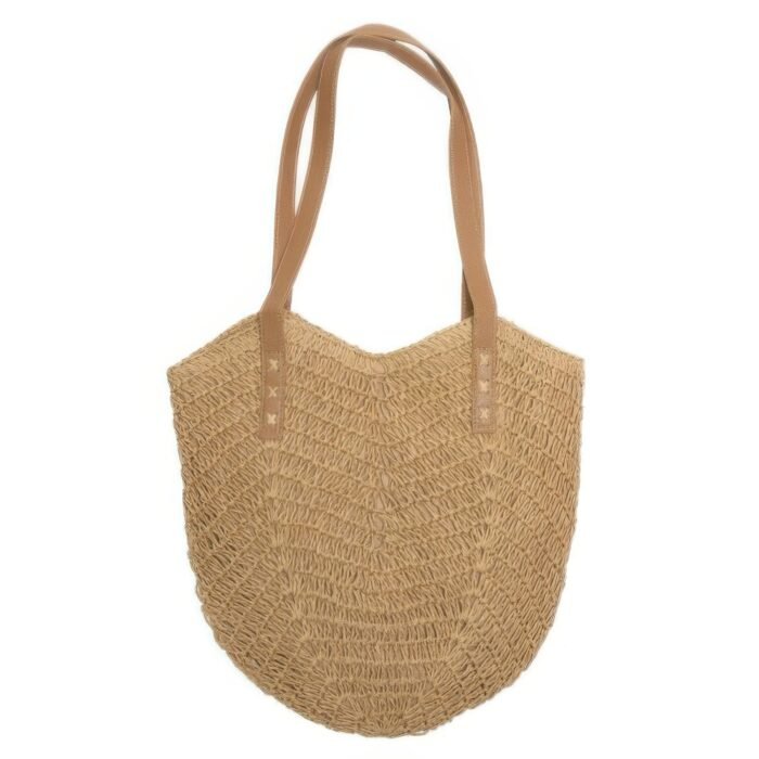 Straw Woven Shoulder Bag - Image 2