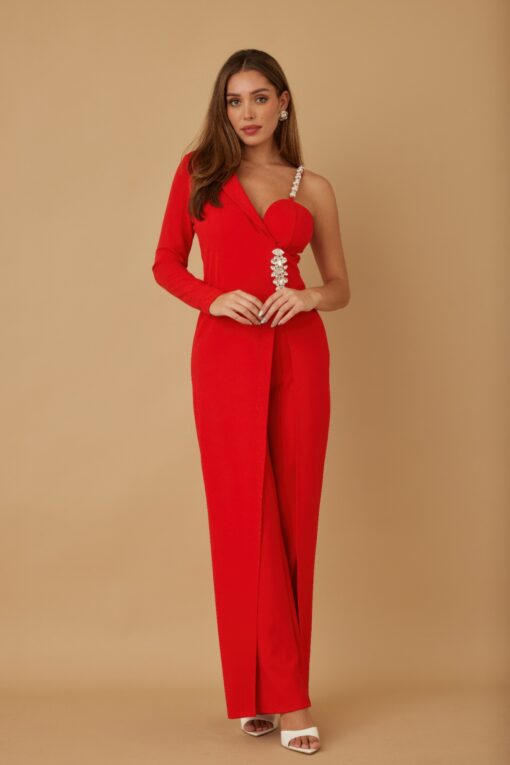 Jewel One Strap Shoulder Jumpsuit - Image 17