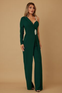 Jewel One Strap Shoulder Jumpsuit