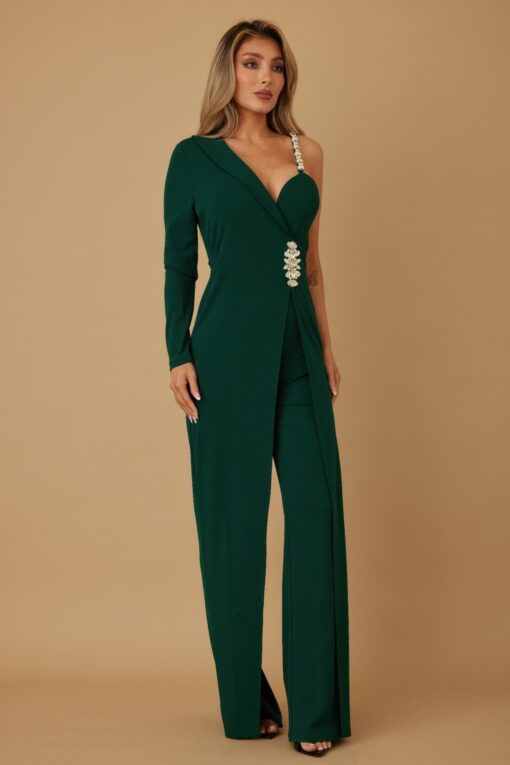 Jewel One Strap Shoulder Jumpsuit - Image 5