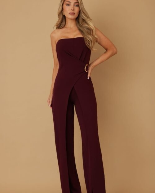cut out flap jumpsuit - jumpsuit for wedding guest – formal attire