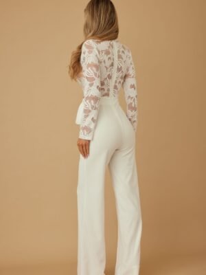 Lace Crochet Long Sleeve Jumpsuit Lace Crochet Long Sleeve Jumpsuit