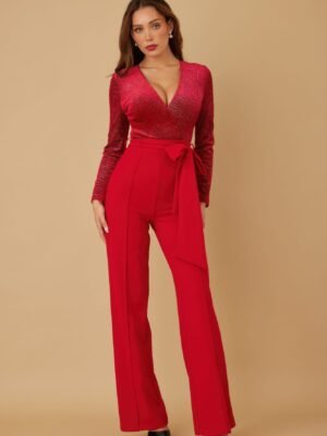 Velvet Top Fashion Jumpsuit Evening jumpsuit, Velvet jumpsuit, Elegant clothing, Party outfit