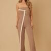 Flap Strapless Chain Jumpsuit